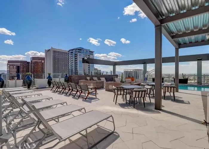 Apartment Boulevard Highrise Stu Sky Pool Parking Gym 24 Phoenix